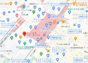 iPhone修理工房 川崎日航店の地図
