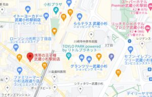 携帯の王子様 武蔵小杉駅前店の地図