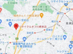 リサイクルオフ 川崎本店の地図