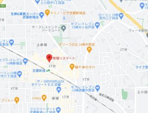 Re:Smart 武蔵新城駅前店の地図
