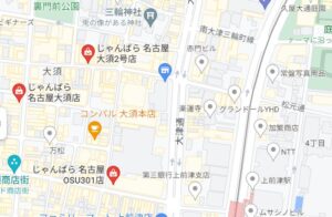 じゃんぱら 名古屋大須店の地図