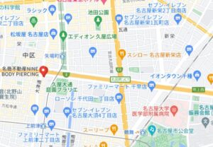 DAPPLE 名古屋栄店の地図