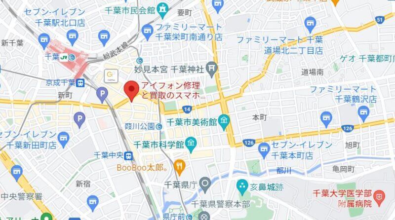 スマホBuyer Japan 千葉本店の地図