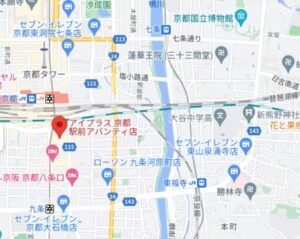 アイプラス 京都アバンティ店の地図