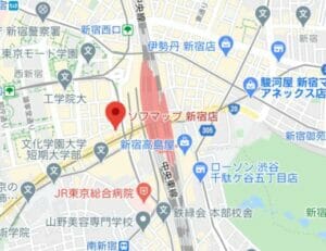 ソフマップ 新宿店の地図