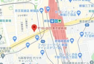 スマホ買取Quick 新宿南口の地図