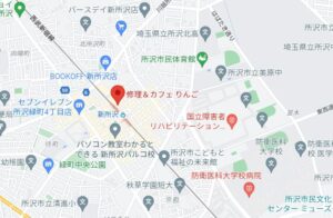 リンクサス埼玉所沢店の店舗地図