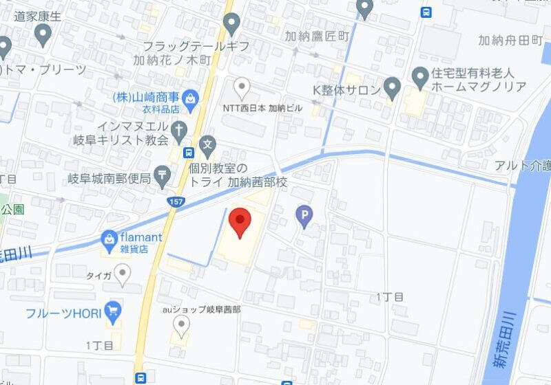 ゲオ 岐阜茜部店の地図