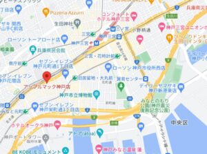 アップルマック 神戸店の地図