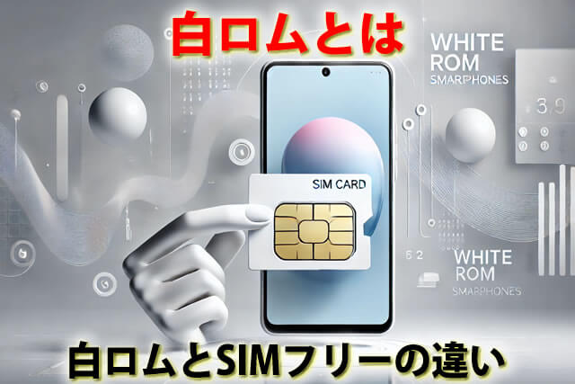 白ロムとSIMフリーの違いとは？白ロムスマホ買取のポイント