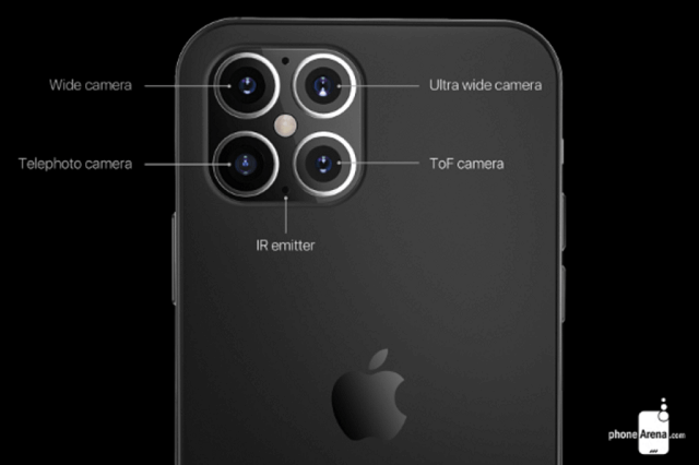 カメラのレンズが”４つ”に進化、iPhone12(仮)のカメラ