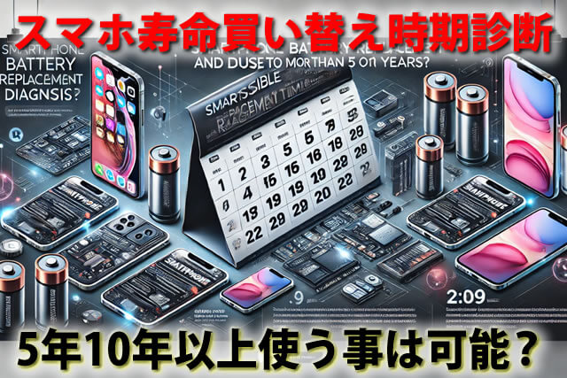 スマホ・バッテリー寿命買い替え時期診断。5年10年以上使う事は可能？