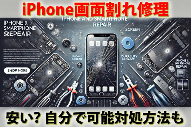 iPhoneスマホ液晶画面割れ修理は安い？自分で可能対処方法