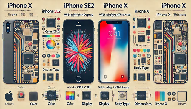 iPhone SE（第2世代）とiPhone Xとの比較