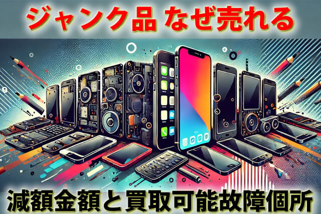 iPhoneジャンク品なぜ売れる？壊れた割れたスマホ携帯買取可能な理由