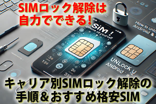 SIMロック解除は自力でできる！キャリア別SIMロック解除の手順＆おすすめ格安SIM