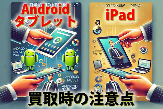 Android・iPad古いスマホタブレットを売るなら！買取時の注意点