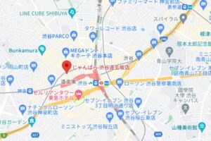じゃんぱら 渋谷道玄坂店の地図