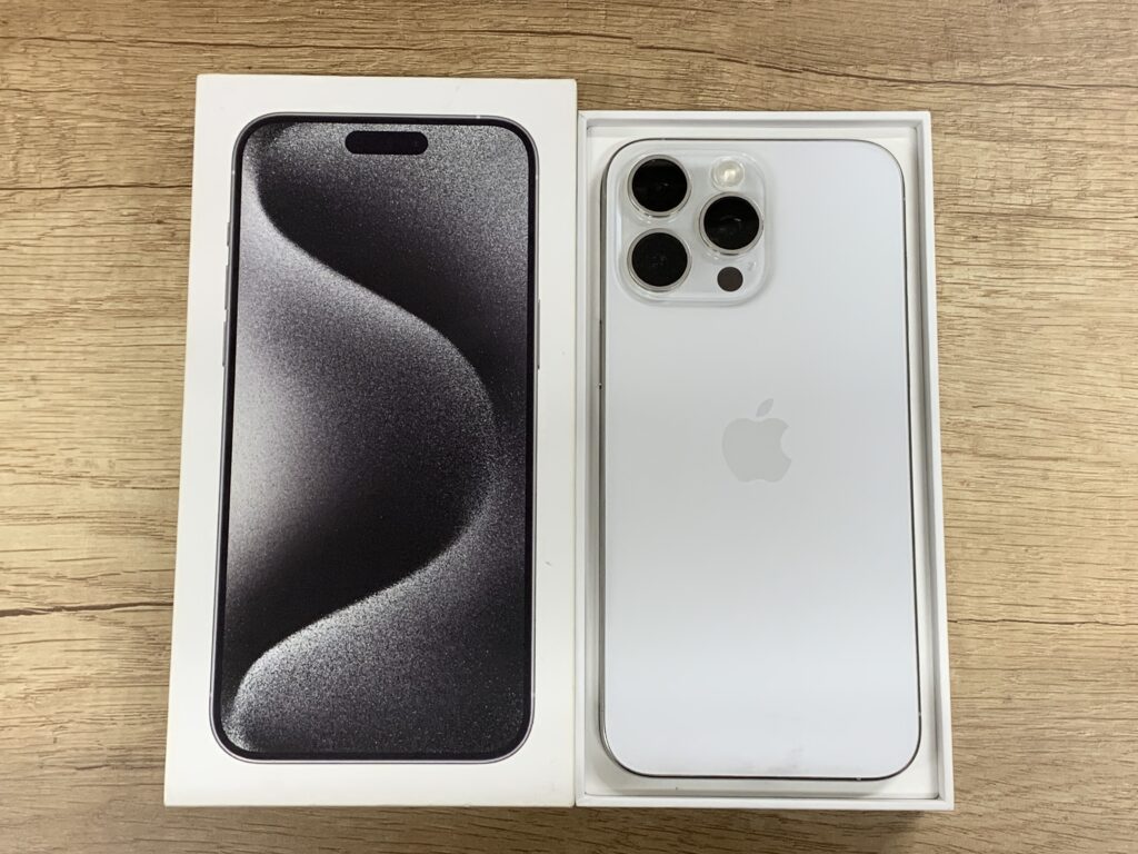iPhone15Pro 256GB ホワイトチタニウム 中古 スマホ買取 東神奈川