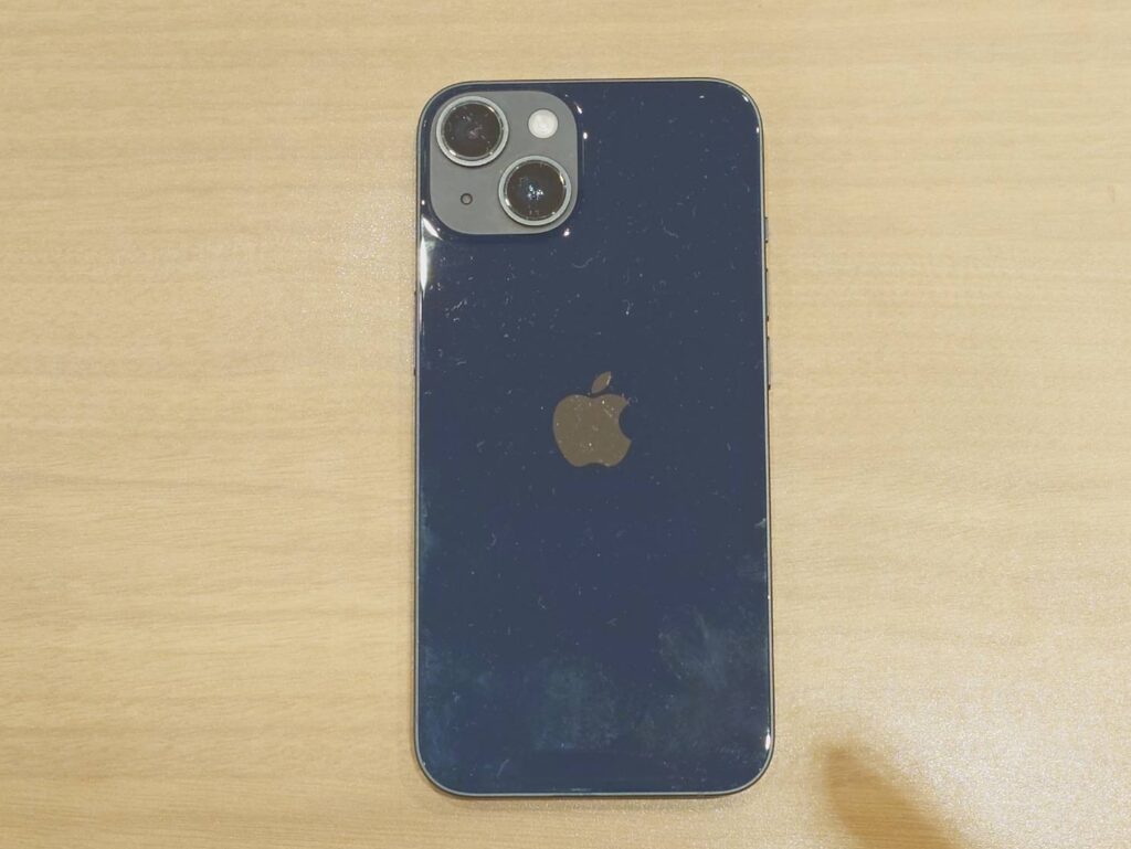 iPhone14 128GB ミッドナイト 中古 スマホ買取 港町