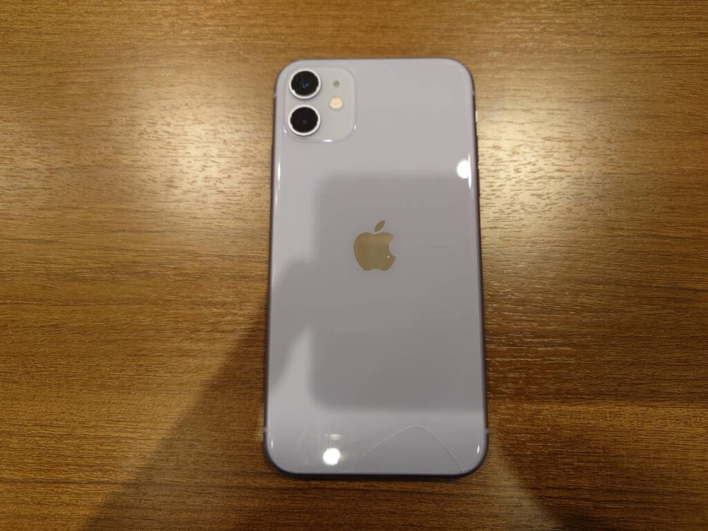 iPhone11 128GB パープル ジャンク スマホ買取 桜木町