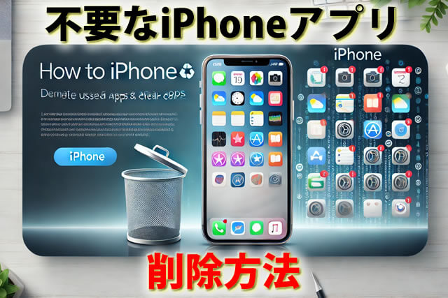 使わない不要なiPhoneアプリ削除とキャッシュクリア方法