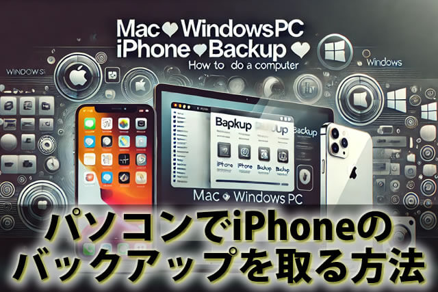 Mac・WindowsPCでiPhoneバックアップ方法。パソコンなしも解説