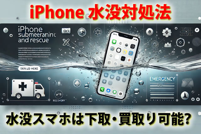 iPhone水没7つの対処法。水没スマホは下取り・買取できる？