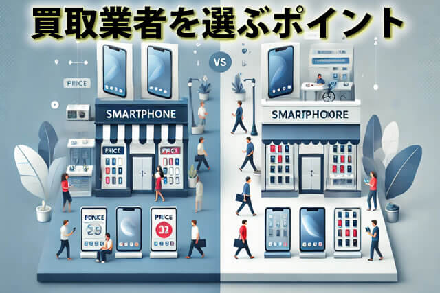 スマホの高額買取業者を選ぶポイント2選