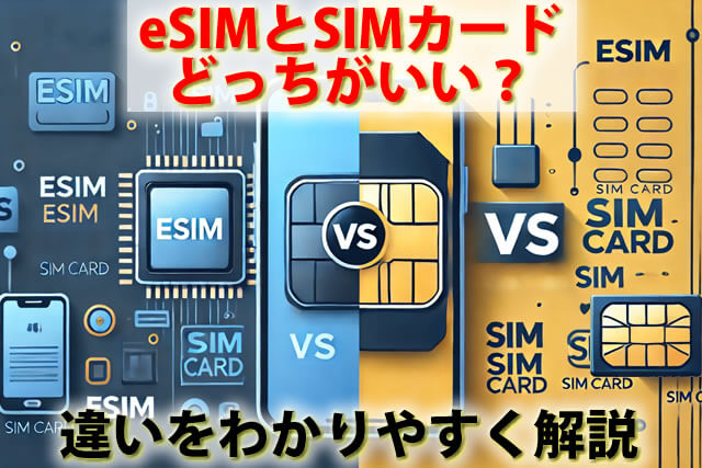 eSIMとは？SIMカードとどっちがいい？違いメリットデメリットわかりやすく解説