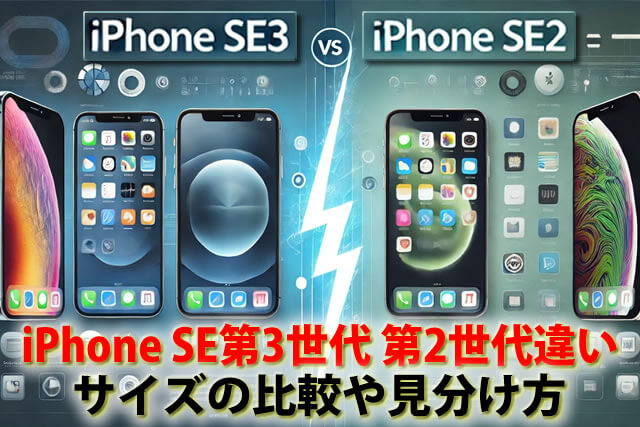 iPhone SE第3世代と第2世代違い｜サイズの比較や見分け方