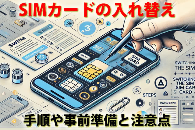 SIMカード別の端末に入れ替えたらどうなる？手順や事前準備と注意点