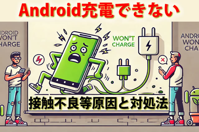 Android急に充電できなくなった時｜差し込み口・接触不良等原因と対処法