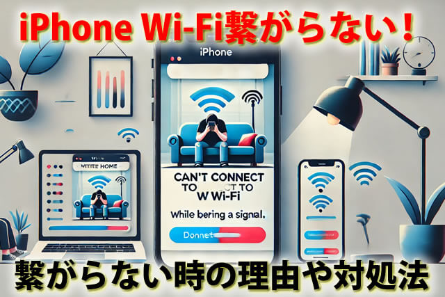 自宅のiPhone Wi-Fi繋がらない！電波はあるのに・一台だけオンにできない等対処法