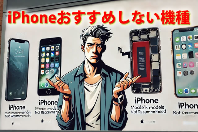 【中古品はやめとけ？】iPhoneおすすめしない機種はコレ！