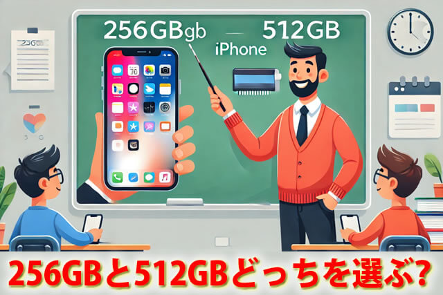 iPhone256GBと512GBどっちを選ぶ？256GB必要か128GBは足りないか解説