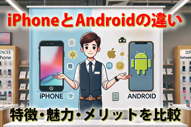 アイフォンとアンドロイドの違い｜スマホの安全面・特徴・魅力を比較