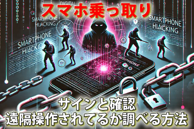 スマホ乗っ取られてるか？サインと設定確認｜遠隔操作されてるか調べる方法