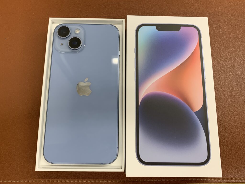 iPhone 14 plus 256GB ブルー 中古品 スマホ買取 三宮