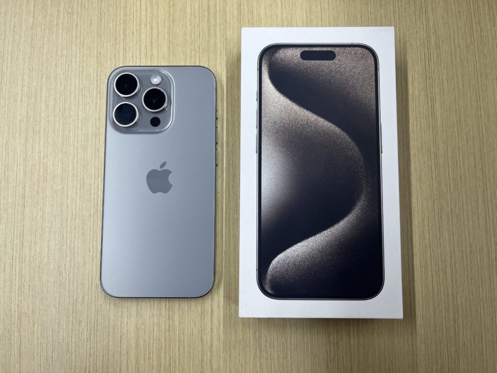 iPhone 15Pro 256GB ナチュラルチタニウム 中古品 スマホ買取 三宮