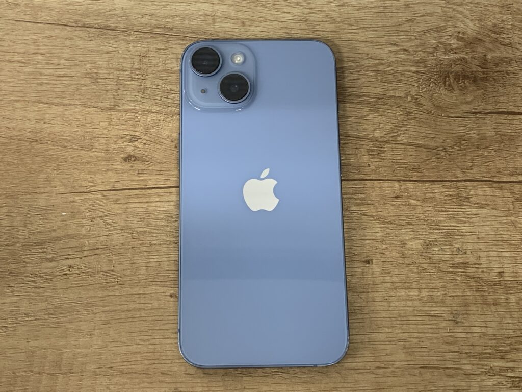 iPhone 14 128GB ブルー 中古品 スマホ買取 新宿歌舞伎町店 文京区