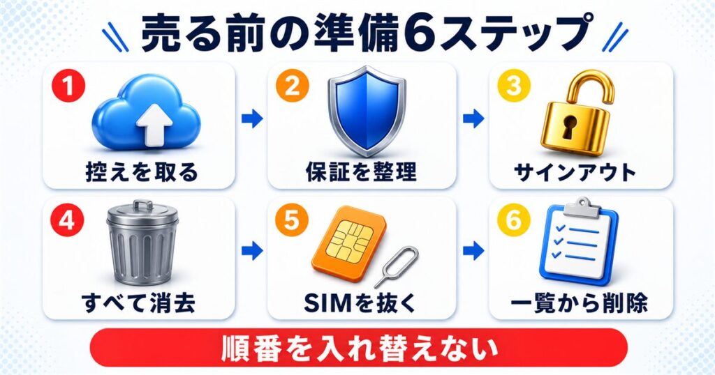 iPadを売る前の準備6ステップ