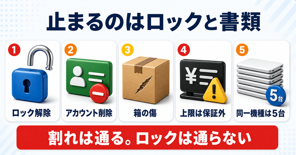 アメモバ買取で減額・処分・買取不可になる線引き
