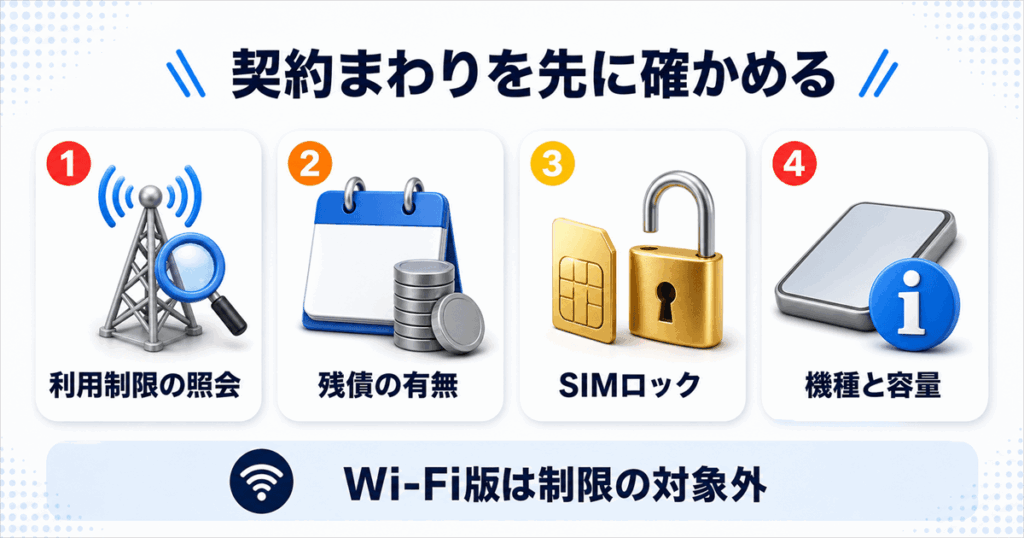 タブレットを売る前に確認する4つのこと