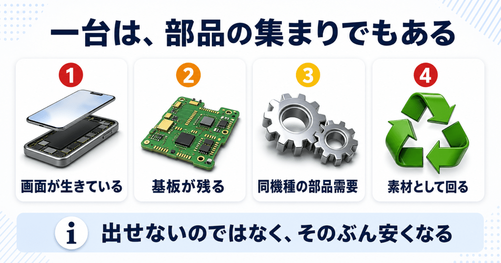 壊れたスマホでも買取で値がつく理由