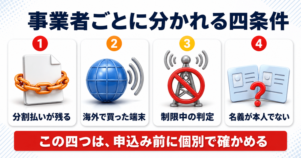 残債あり・海外版・利用制限ありのスマホの買取での扱い