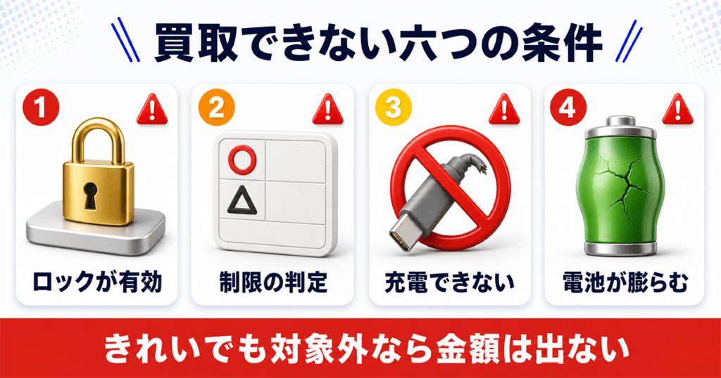 ビックカメラで買取できないiPhoneの条件