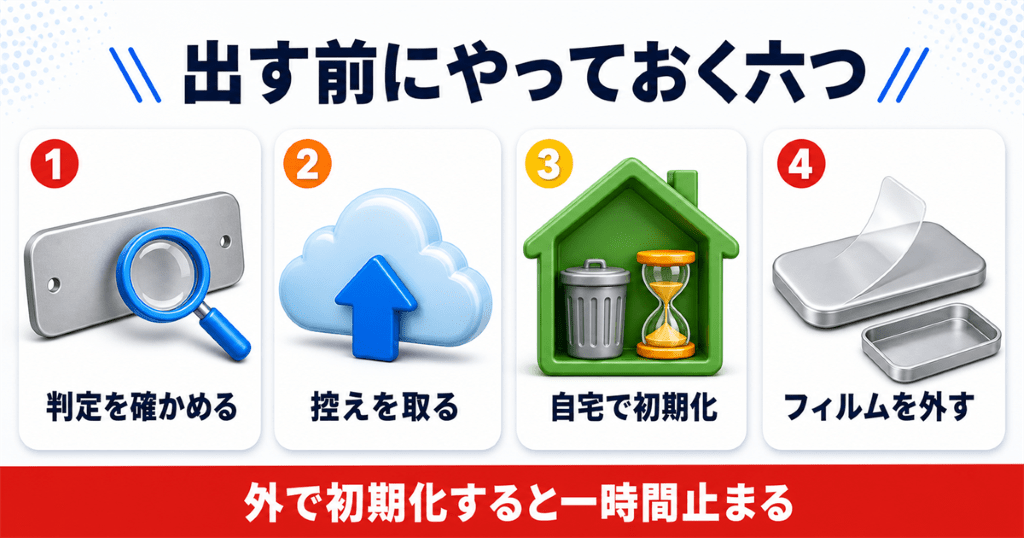 ビックカメラにiPhoneを出す前にやっておく6つのこと