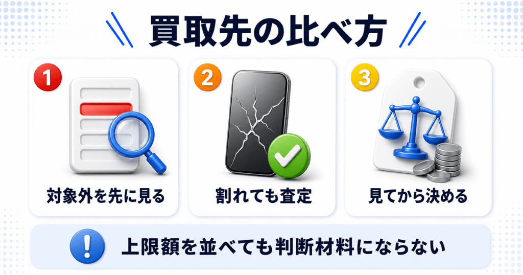 iPhoneの買取先を比べるときの見方ならリンクサス買取