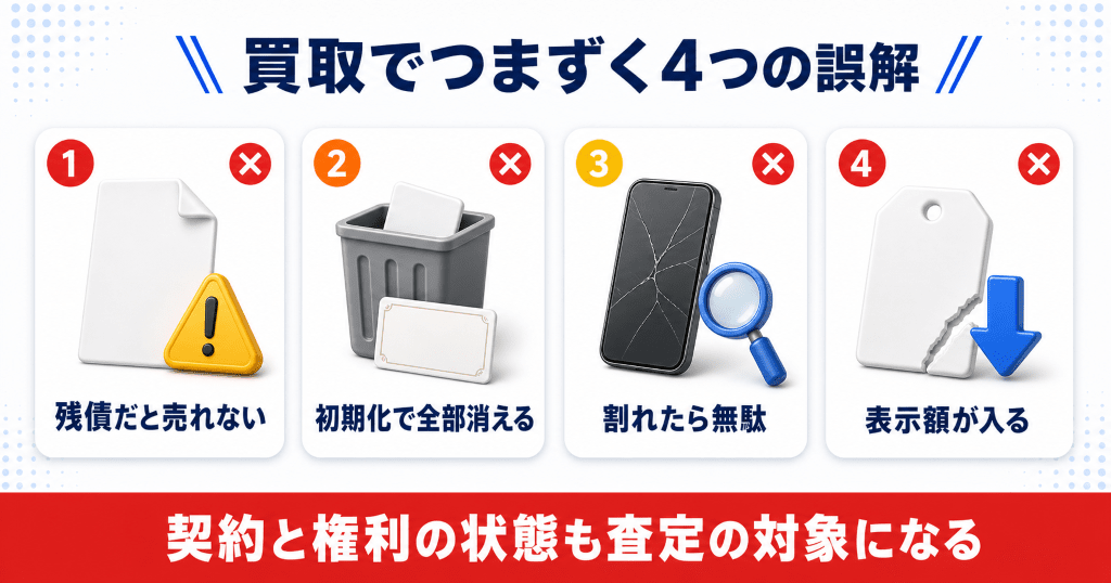 ブックオフの買取でつまずく4つの誤解